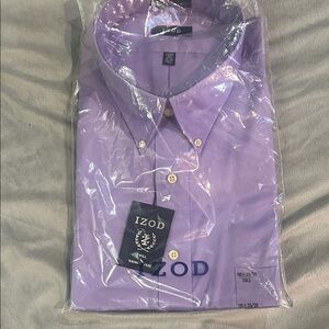 IZOD Men's Purple Shirt long sleeve